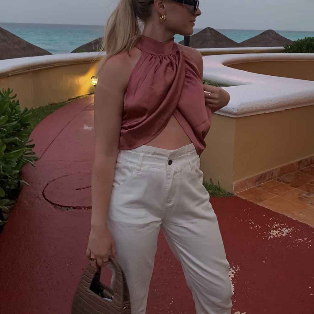 Pinkish Crop top